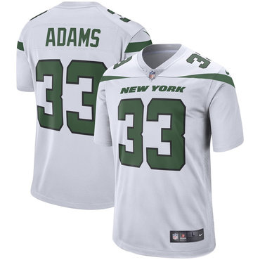 Youth Nike Jets 33 Jamal Adams White New 2019 Vapor Untouchable Limited Jersey