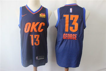 Thunder 13 Paul George Navy City Edition Nike Swingman Jersey