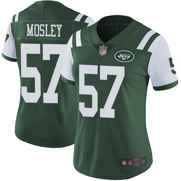 Jets #57 C.J. Mosley Green Team Color Women's Stitched Football Vapor Untouchable Limited Jersey