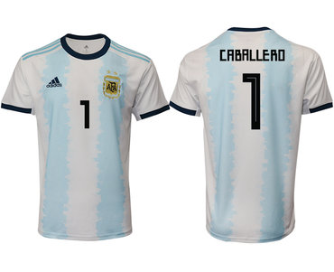 2019-20 Argentina 1 CABALLERO Home Thailand Soccer Jersey