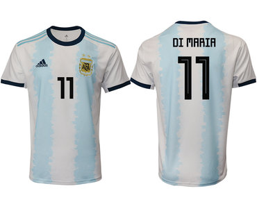 2019-20 Argentina 11 DI MARIA Home Thailand Soccer Jersey