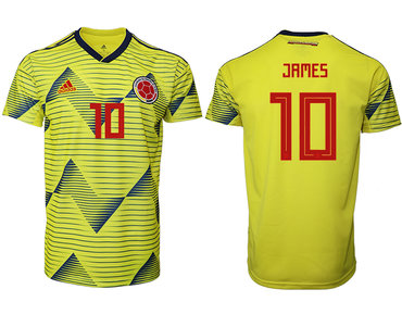 2019-20 Colombia 10 JAMES Home Thailand Soccer Jersey