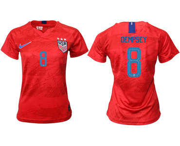 2019-20 America 8 DEMPSEY Away Women Soccer Jersey