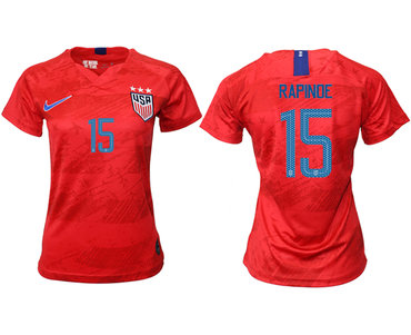 2019-20 America 15 RAPINOE Away Women Soccer Jersey