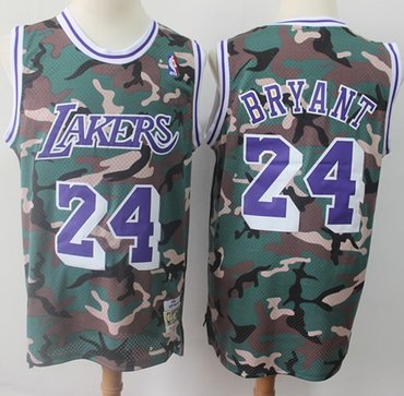 Swingman Lakers #24 Kobe Bryant Camo Stitched Basketball Jersey