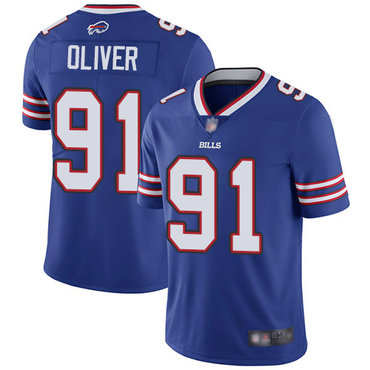 Bills #91 Ed Oliver Royal Blue Team Color Men's Stitched Football Vapor Untouchable Limited Jersey