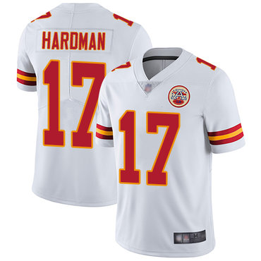 Chiefs #17 Mecole Hardman White Men's Stitched Football Vapor Untouchable Limited Jersey