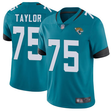 Jaguars #75 Jawaan Taylor Teal Green Alternate Men's Stitched Football Vapor Untouchable Limited Jersey