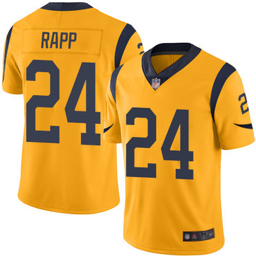 Rams #24 Taylor Rapp Gold Men's Stitched Football Limited Rush Jersey