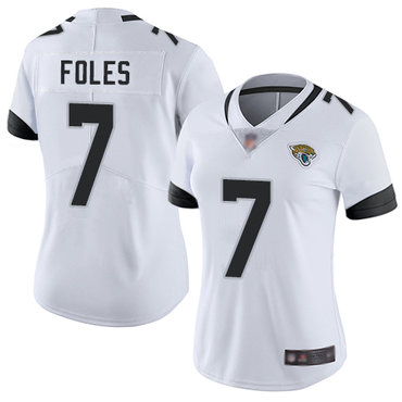 Jaguars #7 Nick Foles White Women's Stitched Football Vapor Untouchable Limited Jersey