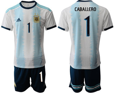 2019-20 Argentina 1 CABALLERO Home Soccer Jersey