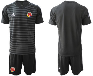 2019-20 Colombia Black Goalkeeper Soccer Jersey