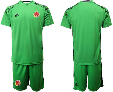 2019-20 Colombia Green Goalkeeper Soccer Jerseys