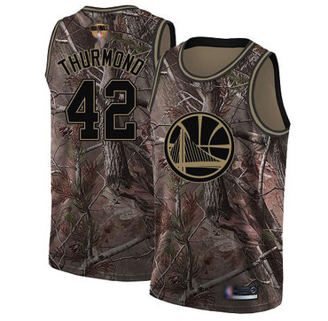 Warriors #42 Nate Thurmond Camo 2019 Finals Bound Basketball Swingman Realtree Collection Jersey