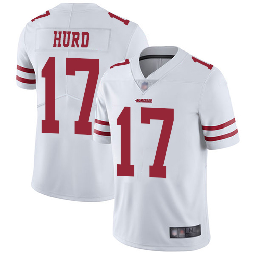 49ers #17 Jalen Hurd White Men's Stitched Football Vapor Untouchable Limited Jersey