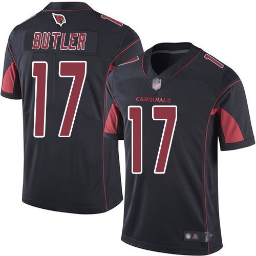 Cardinals #17 Hakeem Butler Black Men's Stitched Football Limited Rush Jersey