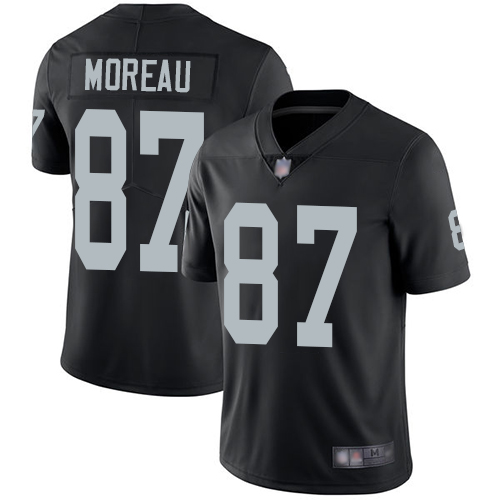 Raiders #87 Foster Moreau Black Team Color Men's Stitched Football Vapor Untouchable Limited Jersey