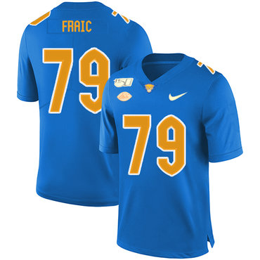 Pittsburgh Panthers 79 Bill Fralic Blue 150th Anniversary Patch Nike College Football Jersey