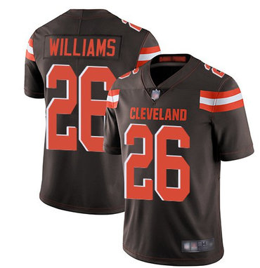 Nike Browns 26 Greedy Williams Brown Vapor Untouchable Limited Jersey