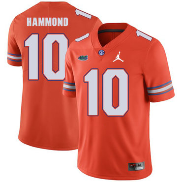 Florida Gators 10 Josh Hammond Orange College Football Jersey