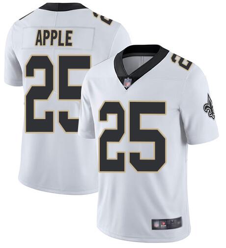 Nike Saints 25 Eli Apple White Vapor Untouchable Limited Jesey