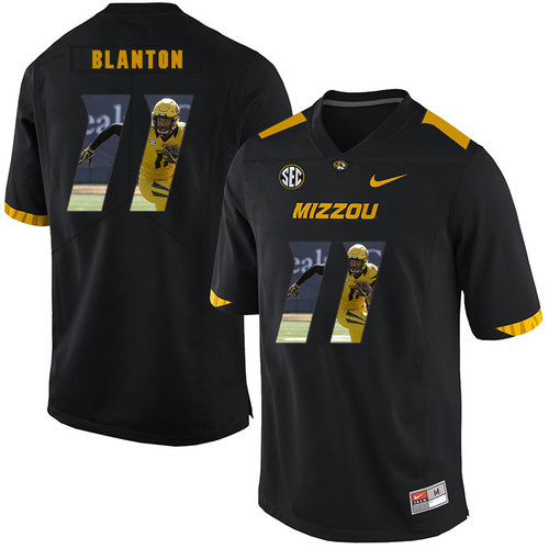 Missouri Tigers 11 Kendall Blanton Black Nike Fashion College Football Jersey