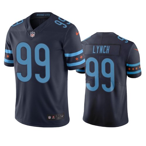 Chicago Bears #99 Aaron Lynch Navy Vapor Limited City Edition NFL Jersey