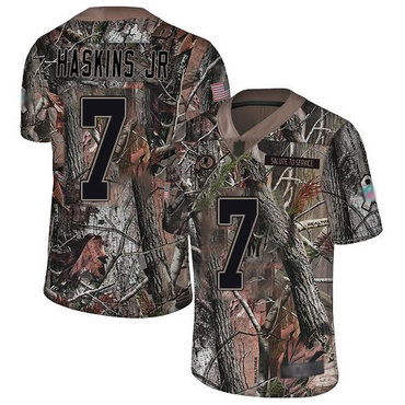 Redskins #7 Dwayne Haskins Jr Camo Men's Stitched Football Limited Rush Realtree Jersey