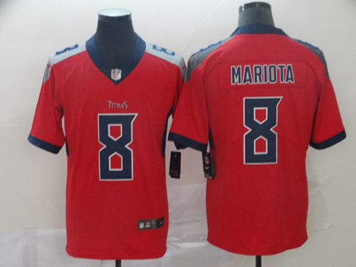 Nike Titans #8 Marcus Mariota Red Men's Stitched NFL Limited Inverted Legend Jersey