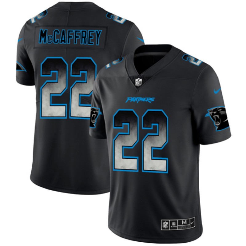 Nike Panthers 22 Christian McCaffrey Black Arch Smoke Vapor Untouchable Limited Jersey