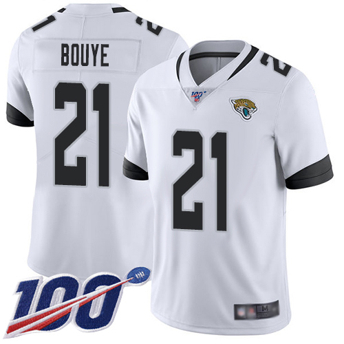 Nike Jaguars #21 A.J. Bouye White Men's Stitched NFL 100th Season Vapor Limited Jersey