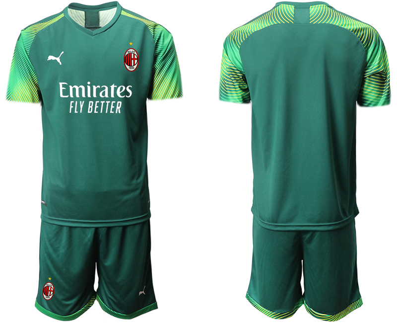 2020-21 AC Milan Dark green goalkeeper soccer jerseys