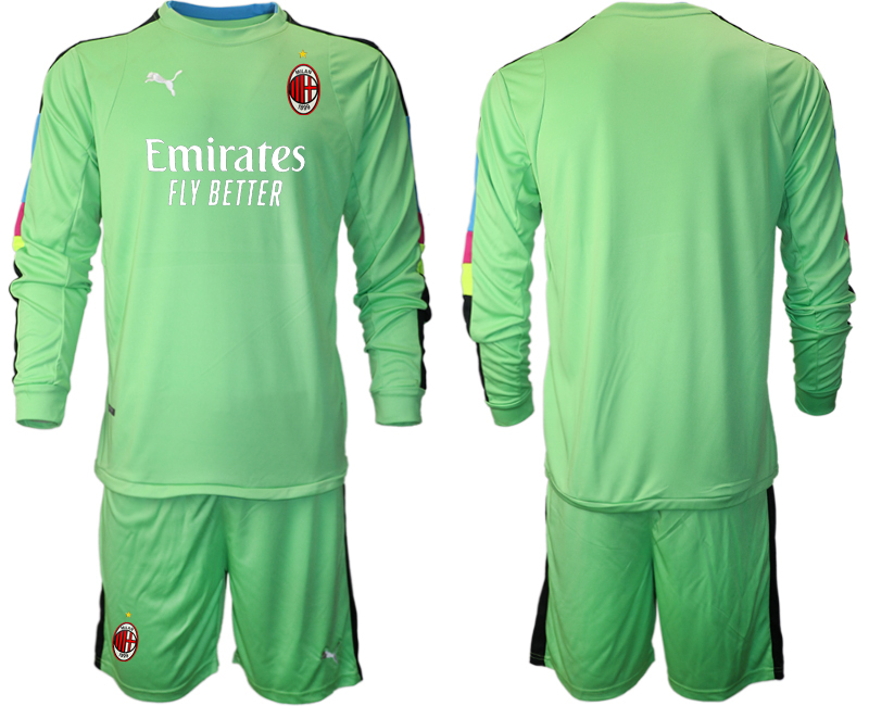 2020-21 AC Milan fruit green goalkeeper long sleeve soccer jerseys