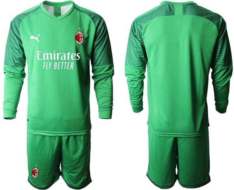 2020-21 AC Milan green goalkeeper long sleeve soccer jerseys