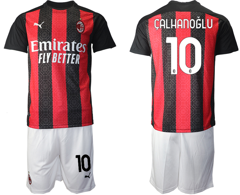 2020-21 AC Milan home 10# CALHANOGLU soccer jerseys