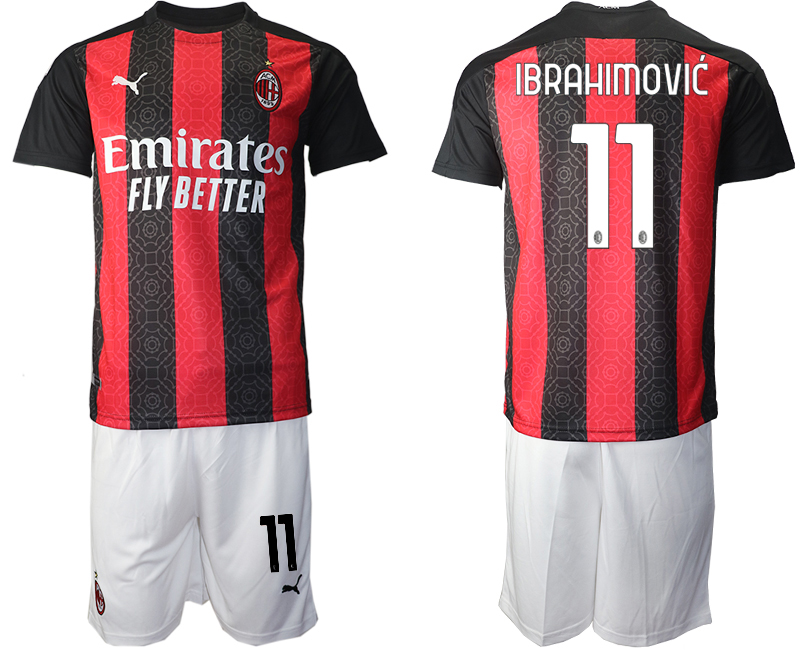 2020-21 AC Milan home 11# IBRAHIMOVIC soccer jerseys