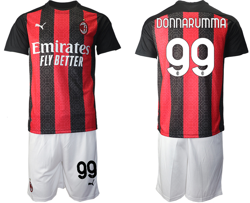 2020-21 AC Milan home 99# DONNARUMMA soccer jerseys