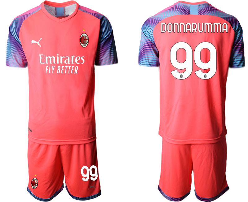 2020-21 AC Milan pink goalkeeper 99# DONNARUMMA soccer jerseys