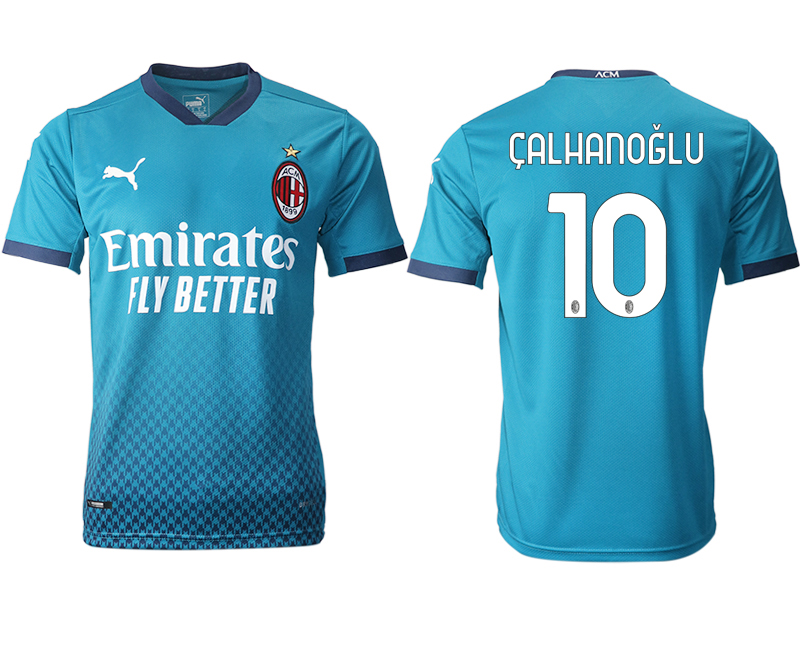 2020-21 AC milan away aaa version 10# CALHANOGLU soccer jerseys