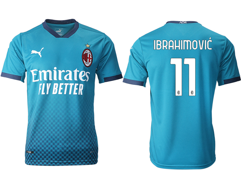 2020-21 AC milan away aaa version 11# IBRAHIMOVIC soccer jerseys