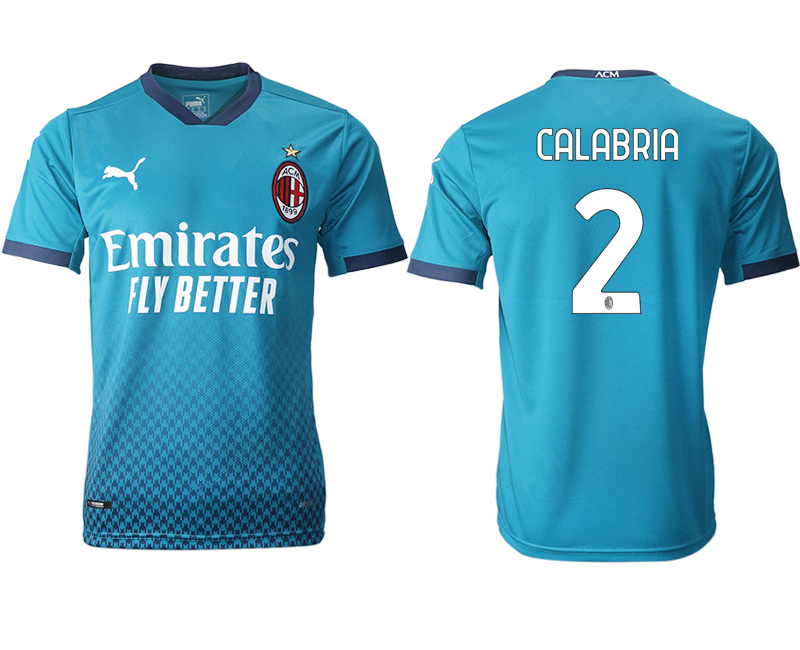 2020-21 AC milan away aaa version 2# CALABRIA soccer jerseys