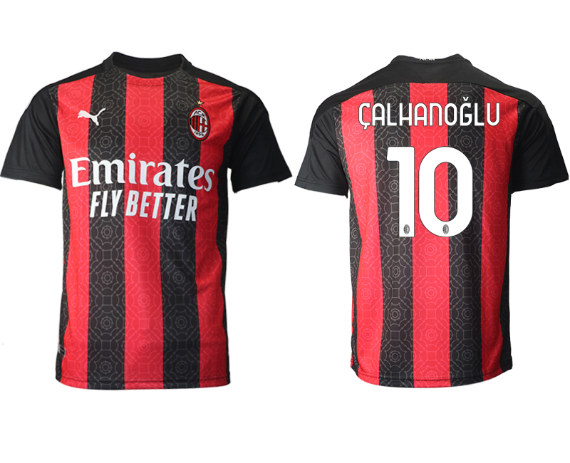 2020-21 AC milan home aaa version 10# CALHANOGLU soccer jerseys