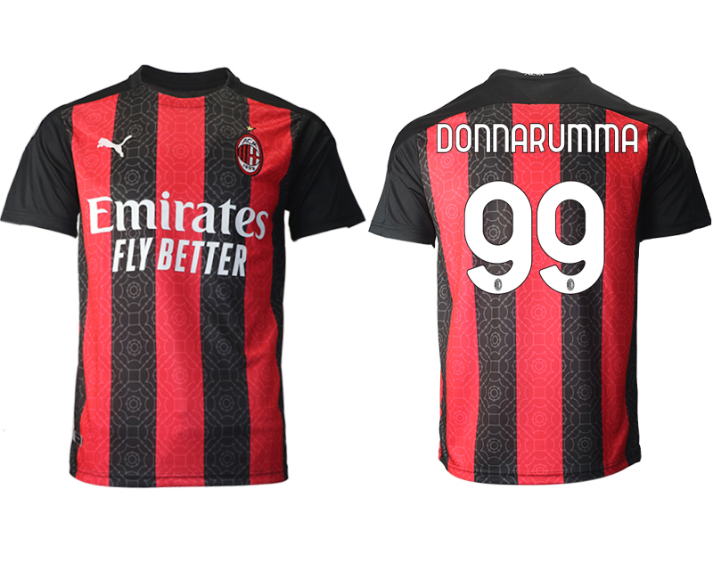 2020-21 AC milan home aaa version 99# DONNARUMMA soccer jerseys