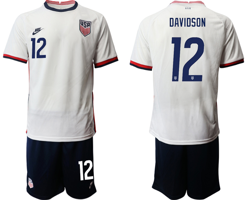 2020-21 America home 12# DAVIDSON soccer jerseys