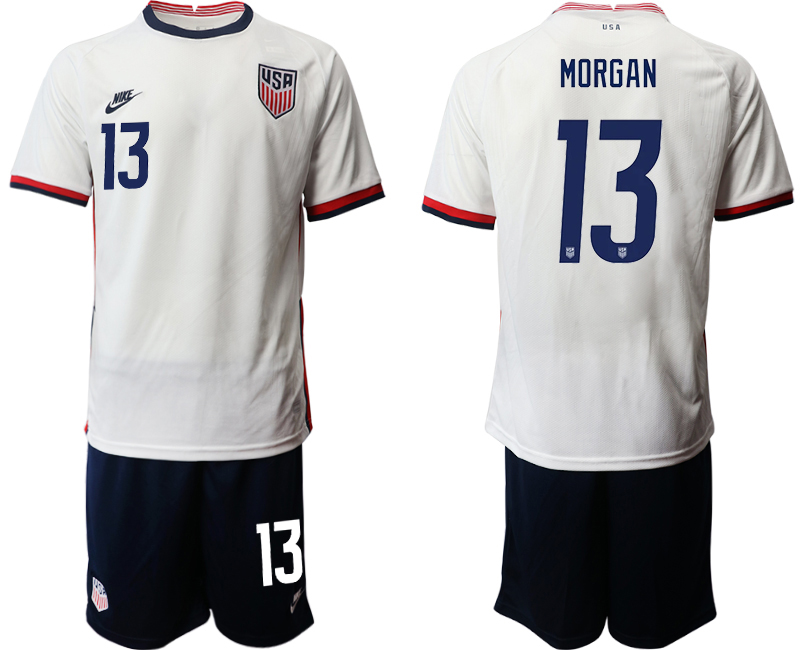 2020-21 America home 13# MORGAN soccer jerseys