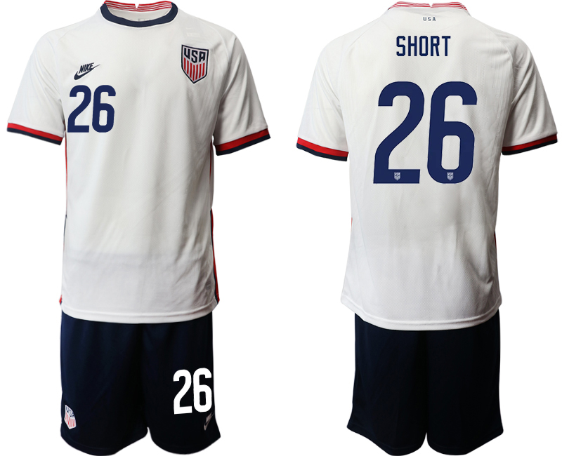 2020-21 America home 26# SHORT soccer jerseys