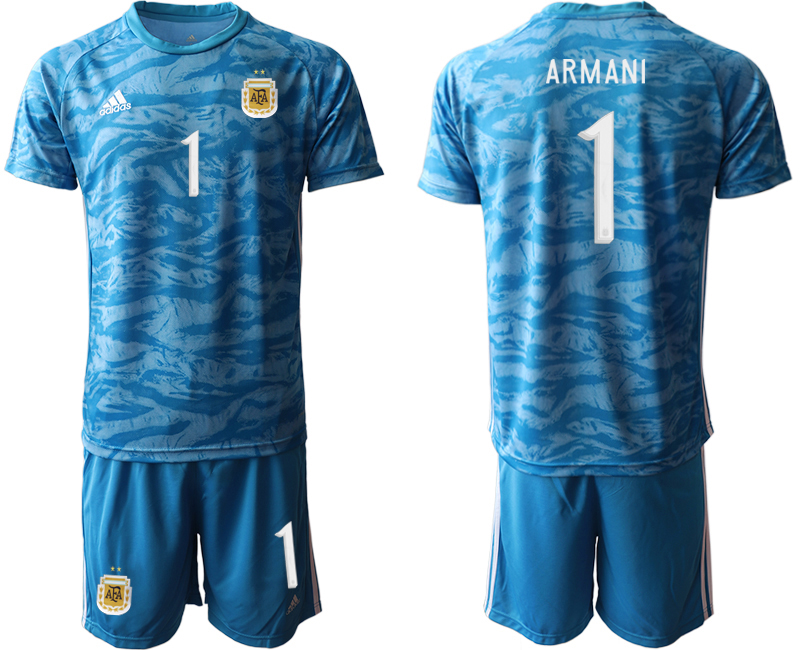 2020-21 Argentina blue goalkeeper 1# ARMANI soccer jerseys