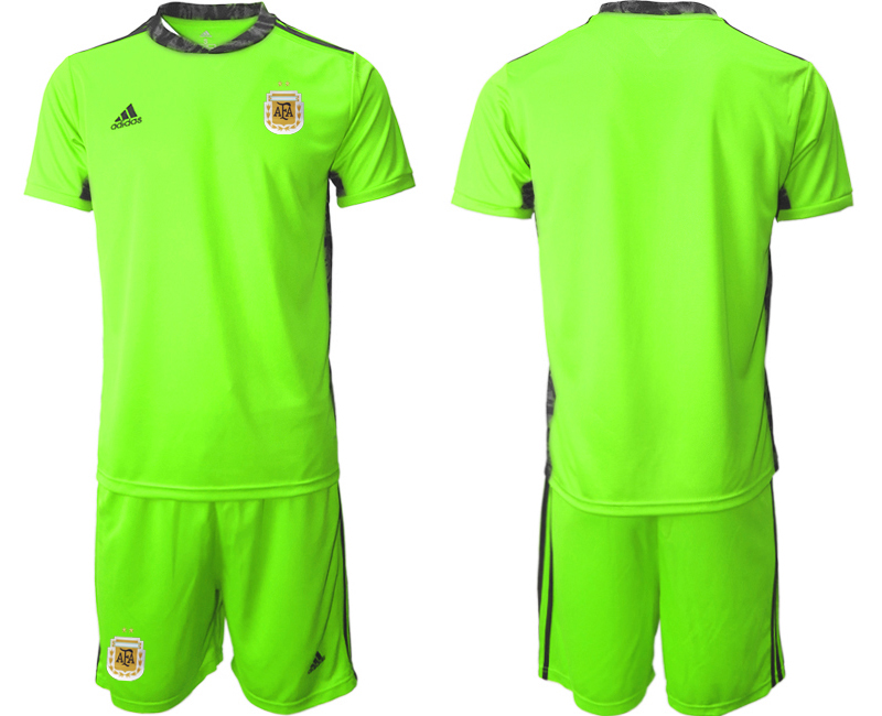 2020-21 Argentina fluorescent green goalkeeper soccer jerseys