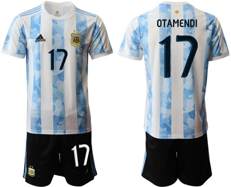 2020-21 Argentina home 17# OTAMENDI soccer jerseys