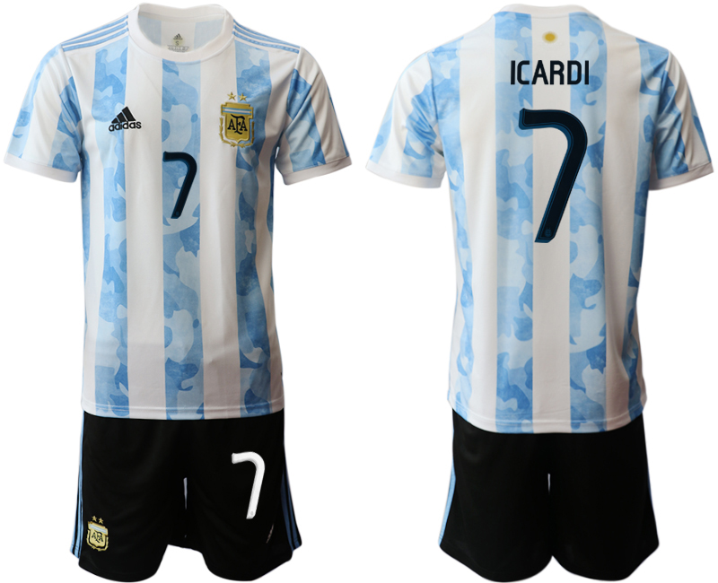 2020-21 Argentina home 7# ICARDI soccer jerseys